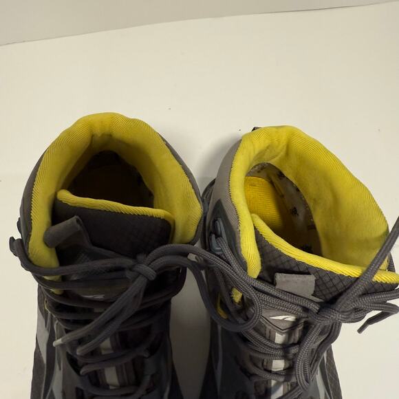 Altra Men's Lone Peak All Weather Sneaker Boots Ankle Trail Hike Grey Yellow 7 - Picture 7 of 9